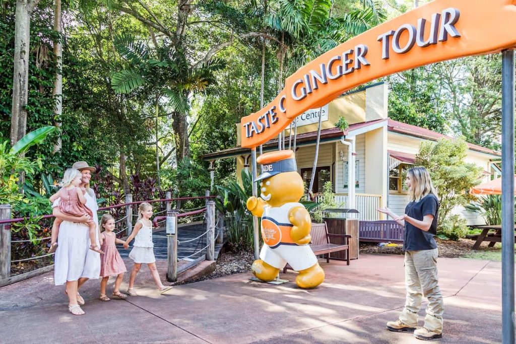 Family visiting the Ginger Factory in Yandina, Sunshine Coast
