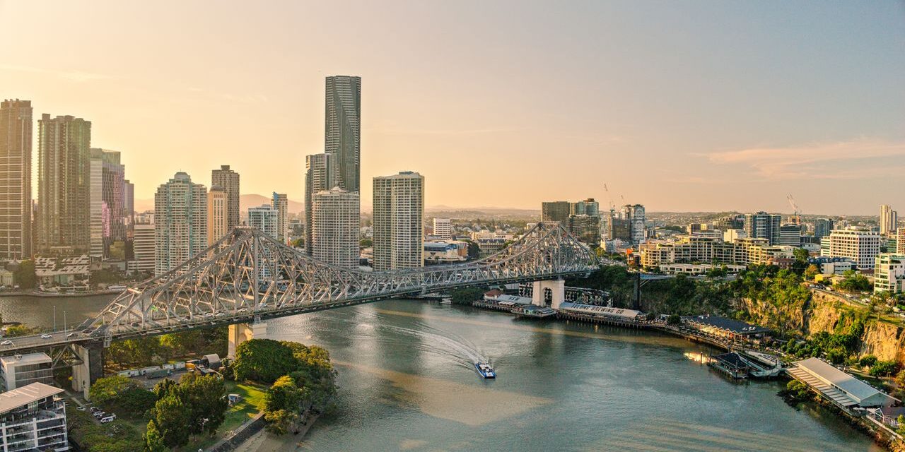 aerial view of brisbane Howard Smith Wharves