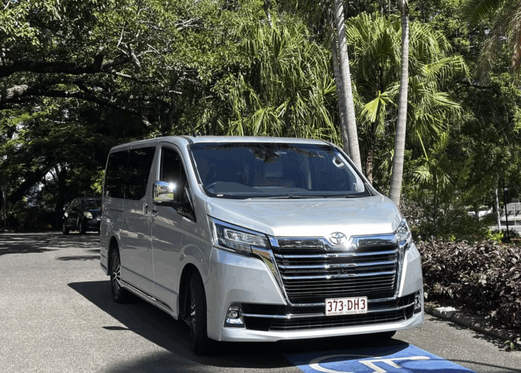 ADT's newest addition, Toyota Granvia, in a diverse set of cars for private tours